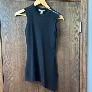 Autumn Cashmere sleeveless zipper Asymmetric top